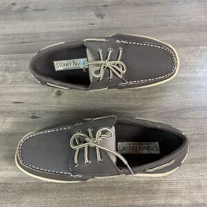 Stoney River Mens Top Sider Boat Shoes Size 8 M Leather Moccasins Casual